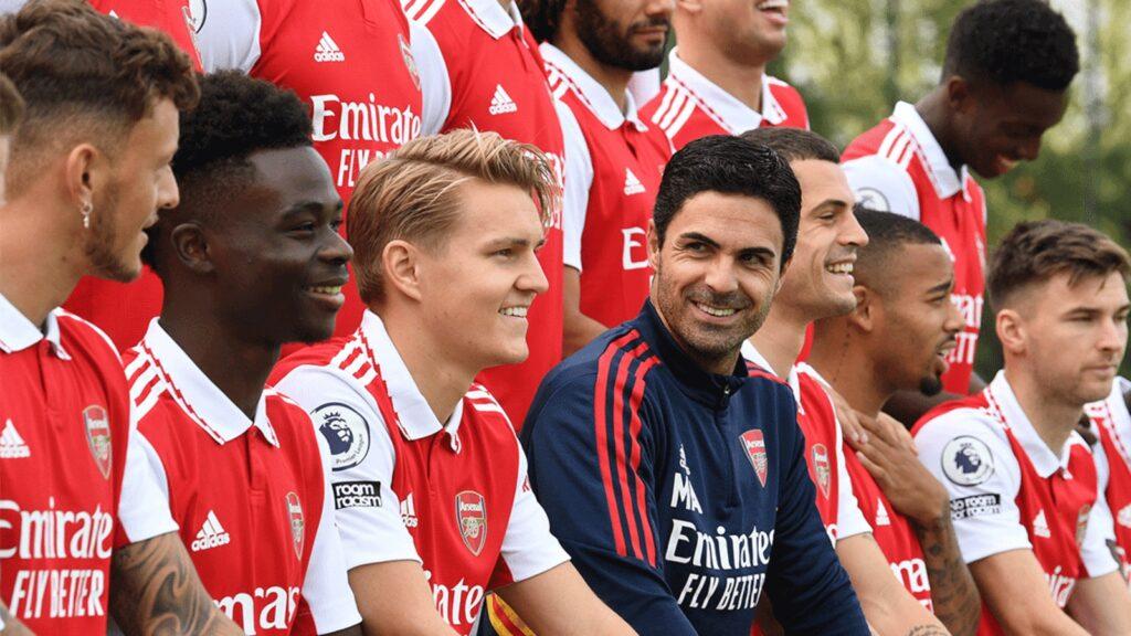 12-24 老K足球賽事推薦:英超榜首之爭 利物浦 v 兵工廠 1 arteta squad photo